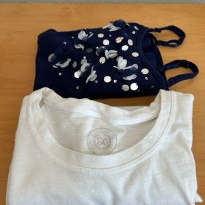 Girl’s long sleeves t-shirt and tank top bundle size 7